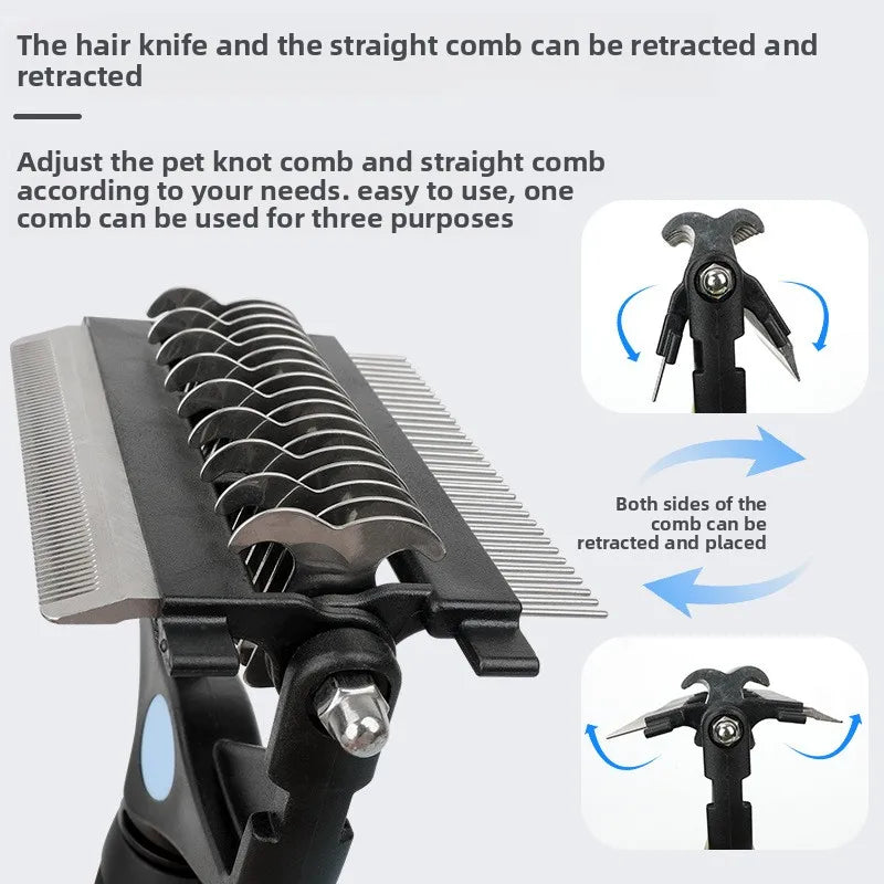 3 In 1 Dog Grooming Comb