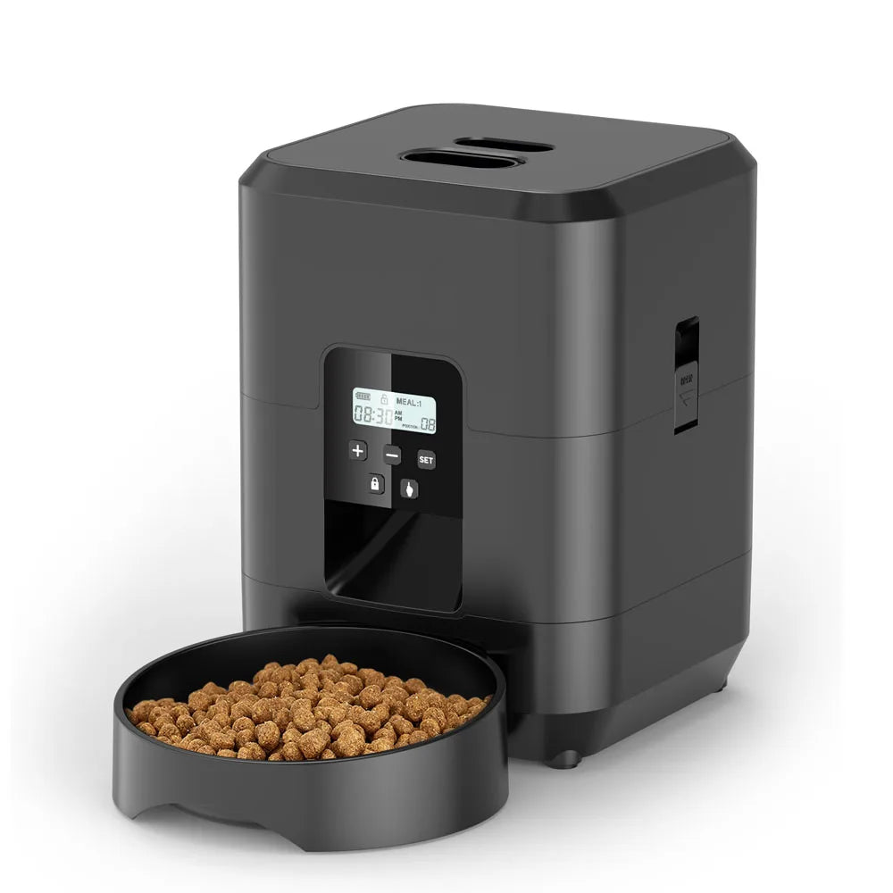 Automatic Pet Feeder with LCD Display & WiFi Control | Cat & Dog Food Dispenser