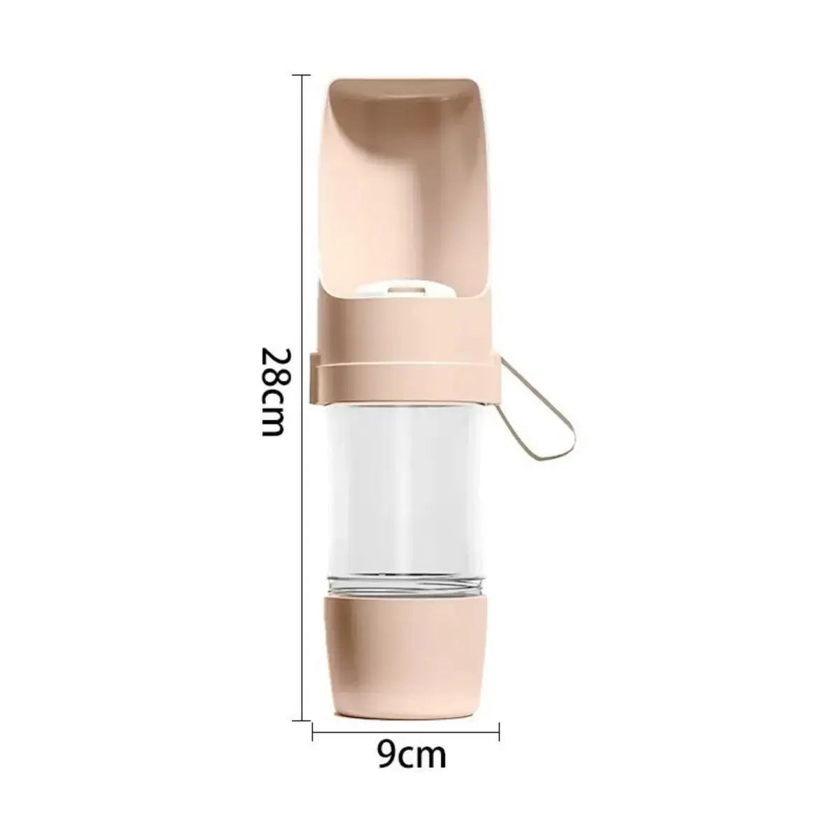 2-in-1 Pet Water Bottle & Food Container for Travel