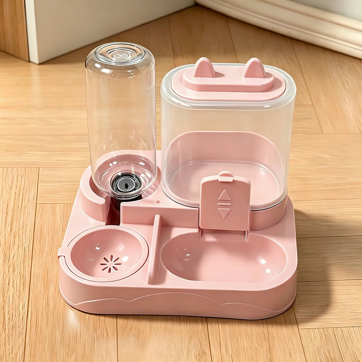 2-in-1 Pet Feeder & Water Dispenser for Cats & Dogs | Large Capacity, Travel-Friendly