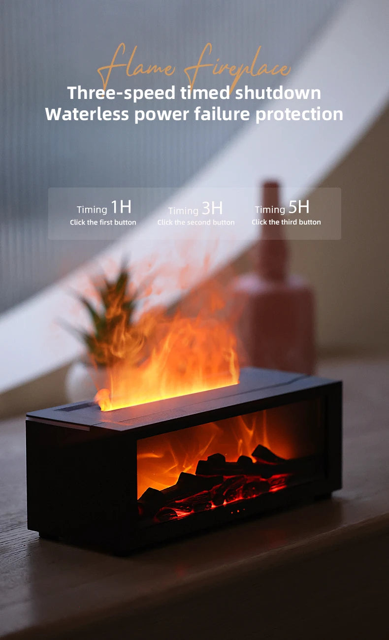 3D Flame Aromatherapy Diffuser & Humidifier | Calming Essential Oil Diffuser for Pets and Home