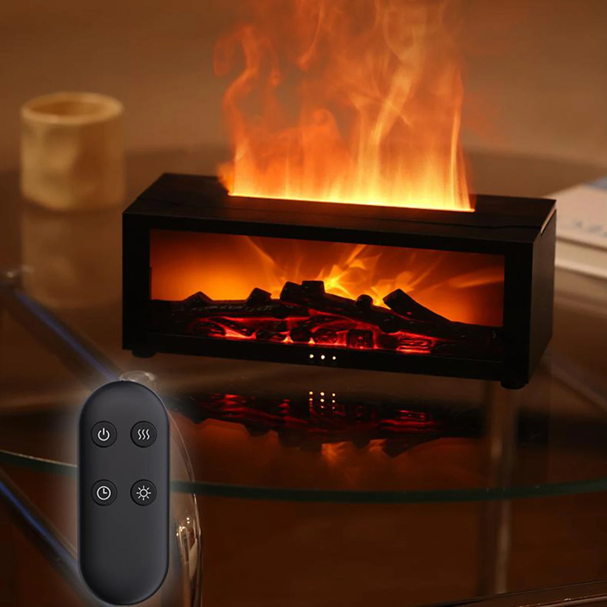 3D Flame Aromatherapy Diffuser & Humidifier | Calming Essential Oil Diffuser for Pets and Home