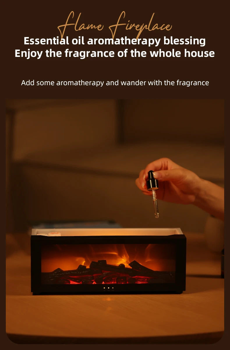3D Flame Aromatherapy Diffuser & Humidifier | Calming Essential Oil Diffuser for Pets and Home