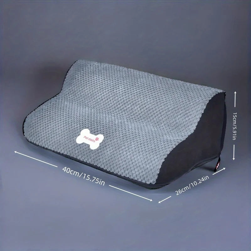 Foldable 2-Step Pet Stairs – Non-Slip Dog & Cat Steps for Couch, Bed & Sofa