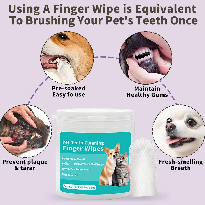 Pet Dental Cleaning Wipes