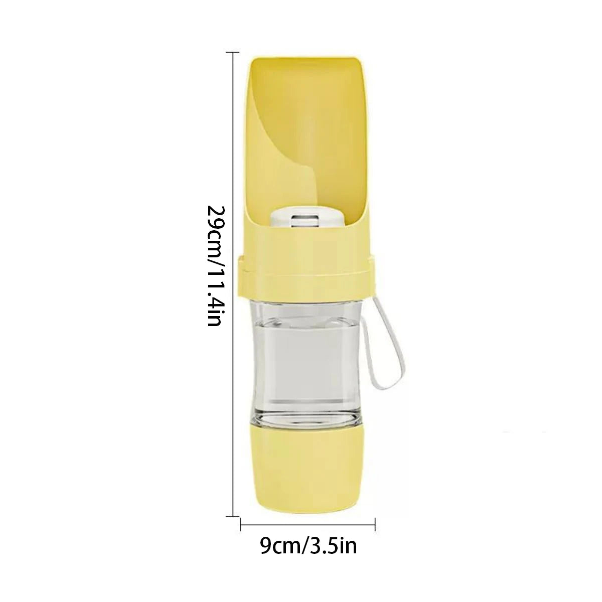 2-in-1 Pet Water Bottle & Food Container for Travel