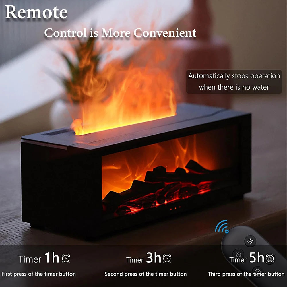 3D Flame Aromatherapy Diffuser & Humidifier | Calming Essential Oil Diffuser for Pets and Home