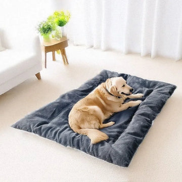 Extra Large Plush Dog Bed – Ultra Soft, Non-Slip Crate Mat for Small, Medium & Large Dogs