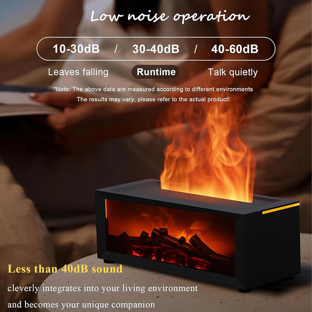 3D Flame Aromatherapy Diffuser & Humidifier | Calming Essential Oil Diffuser for Pets and Home
