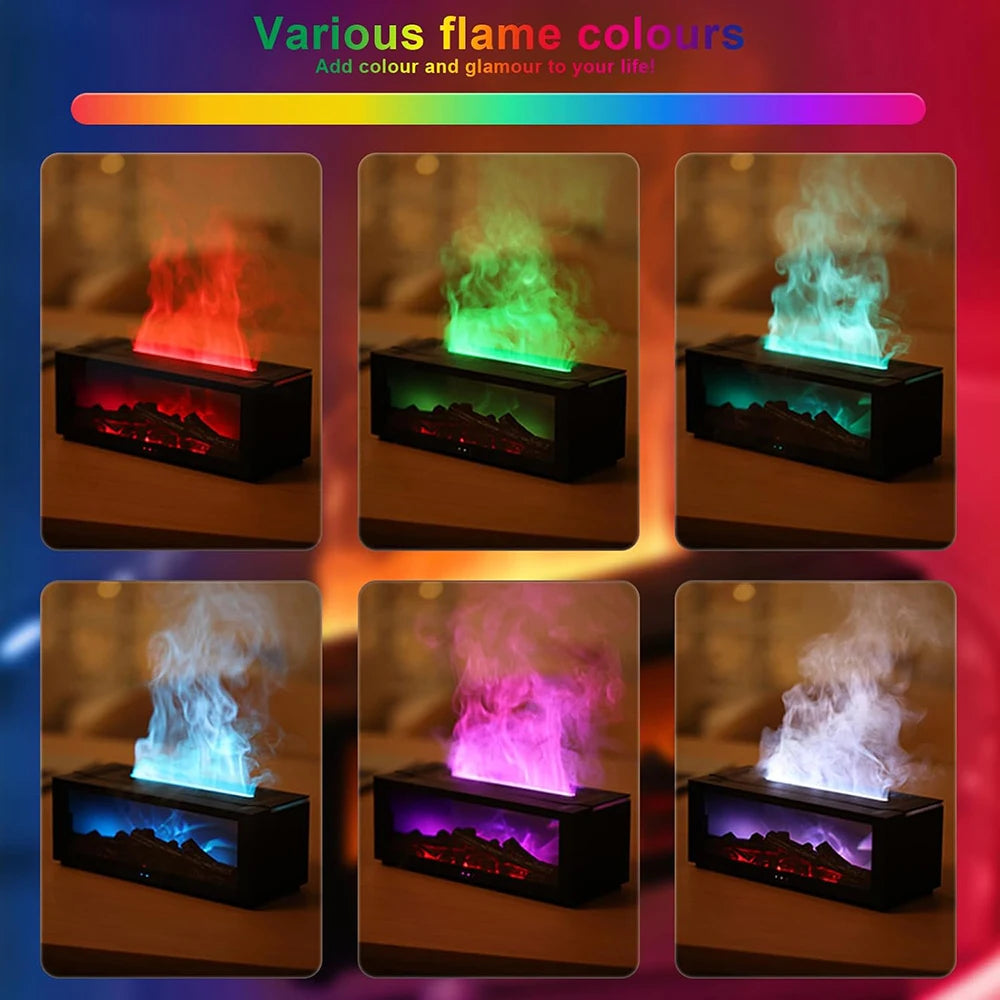 3D Flame Aromatherapy Diffuser & Humidifier | Calming Essential Oil Diffuser for Pets and Home