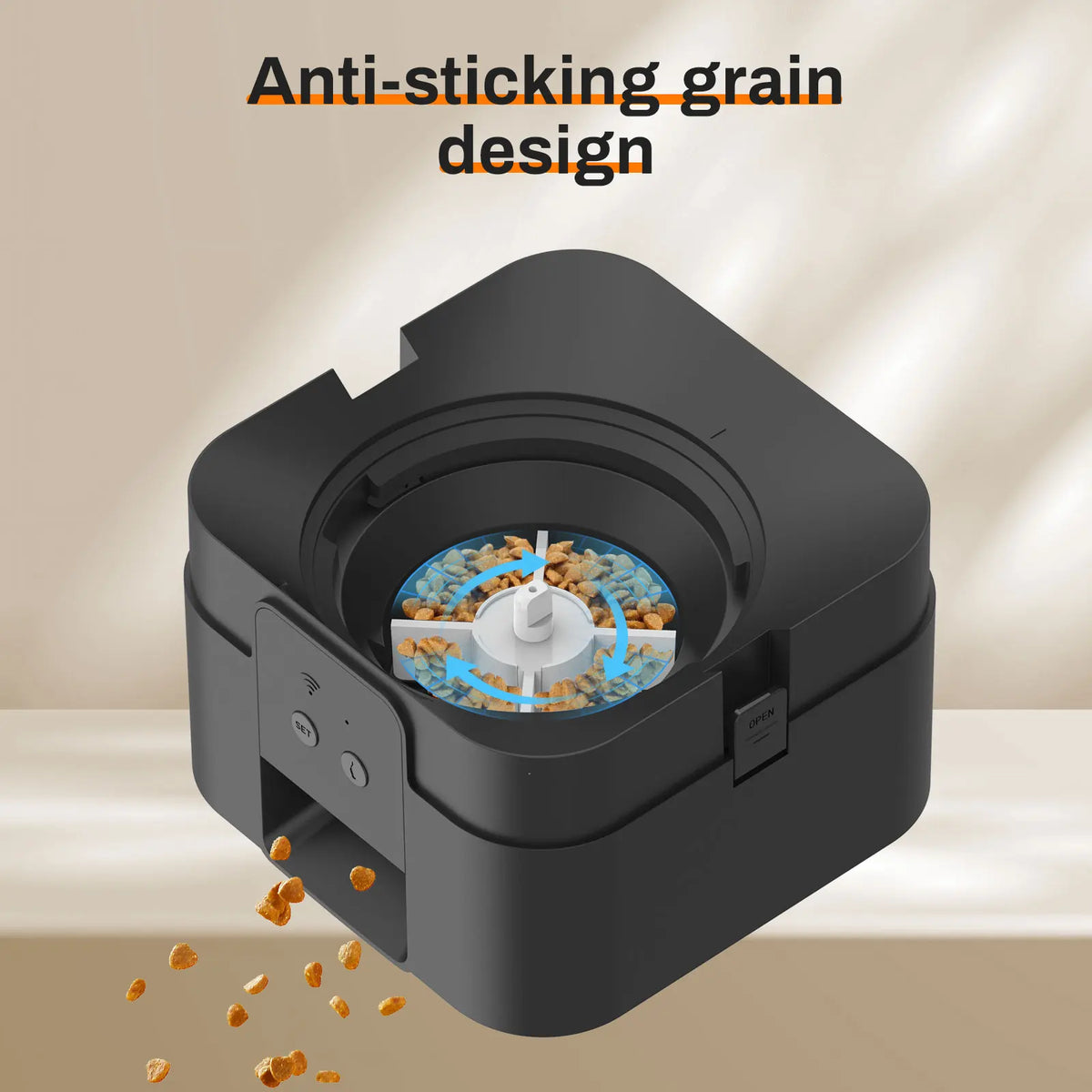 Automatic Pet Feeder with LCD Display & WiFi Control | Cat & Dog Food Dispenser