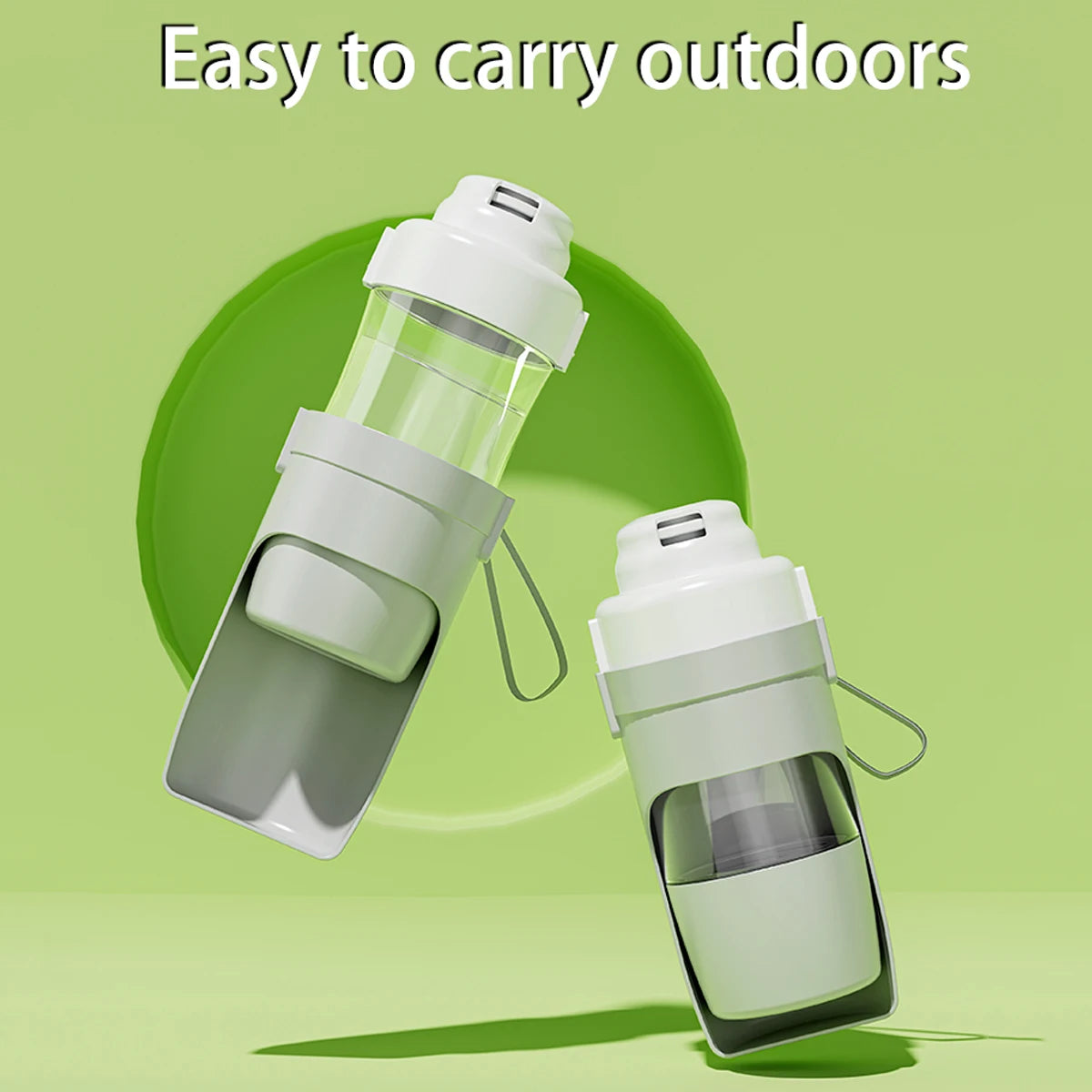 2-in-1 Pet Water Bottle & Food Container for Travel