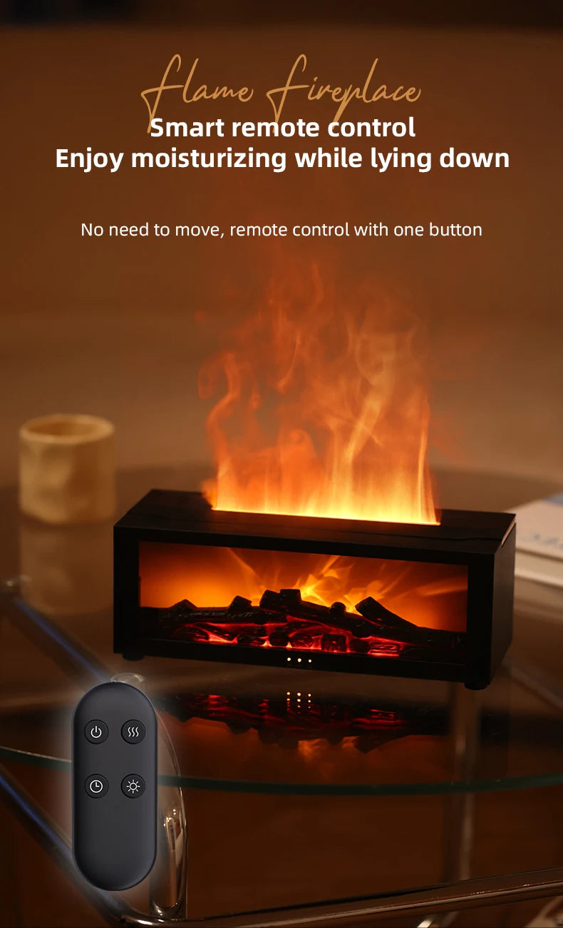 3D Flame Aromatherapy Diffuser & Humidifier | Calming Essential Oil Diffuser for Pets and Home