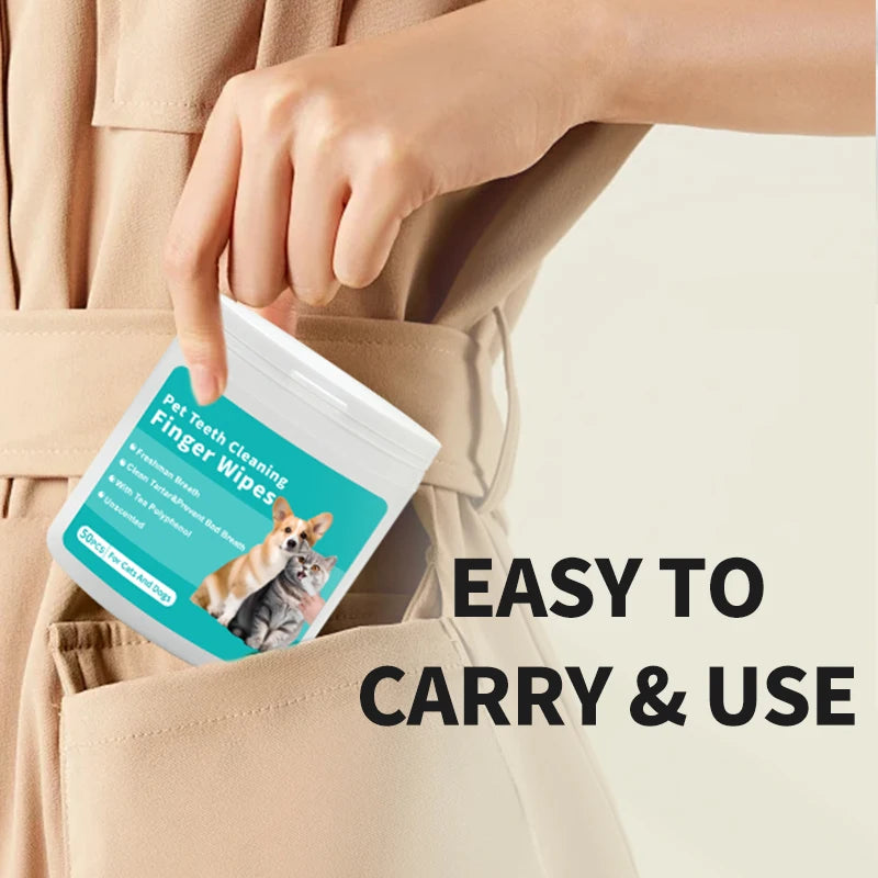 Pet Dental Cleaning Wipes