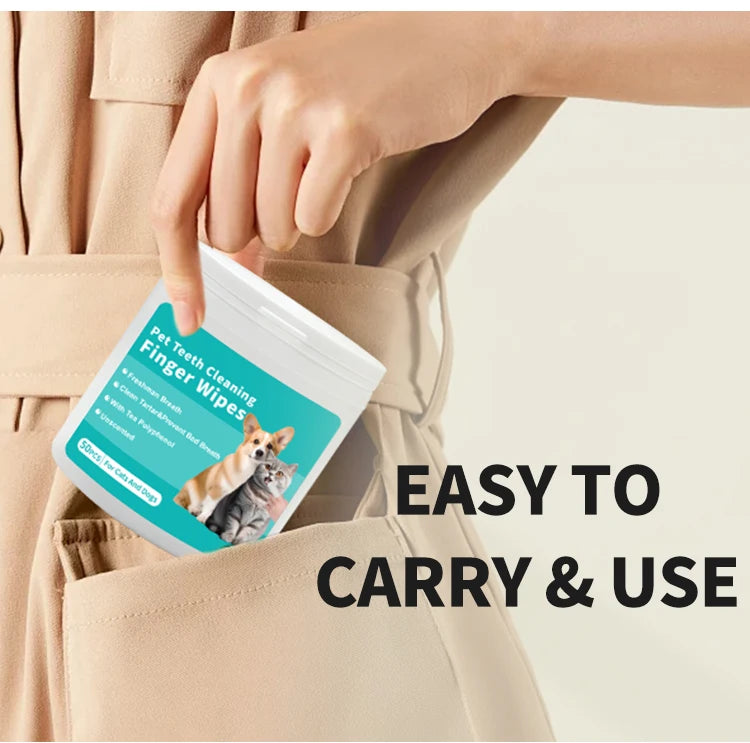 Pet Dental Cleaning Wipes