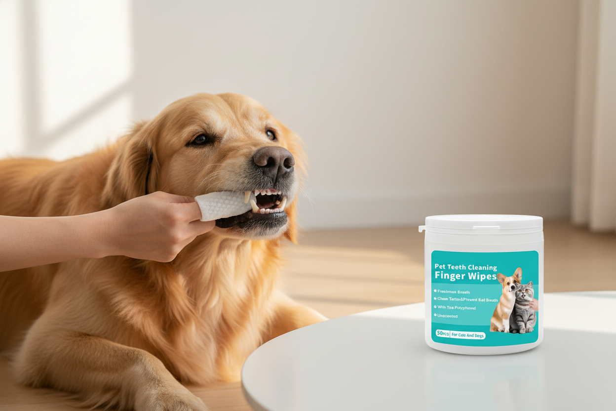 Pet Dental Wipes Lifestyle Hero Image