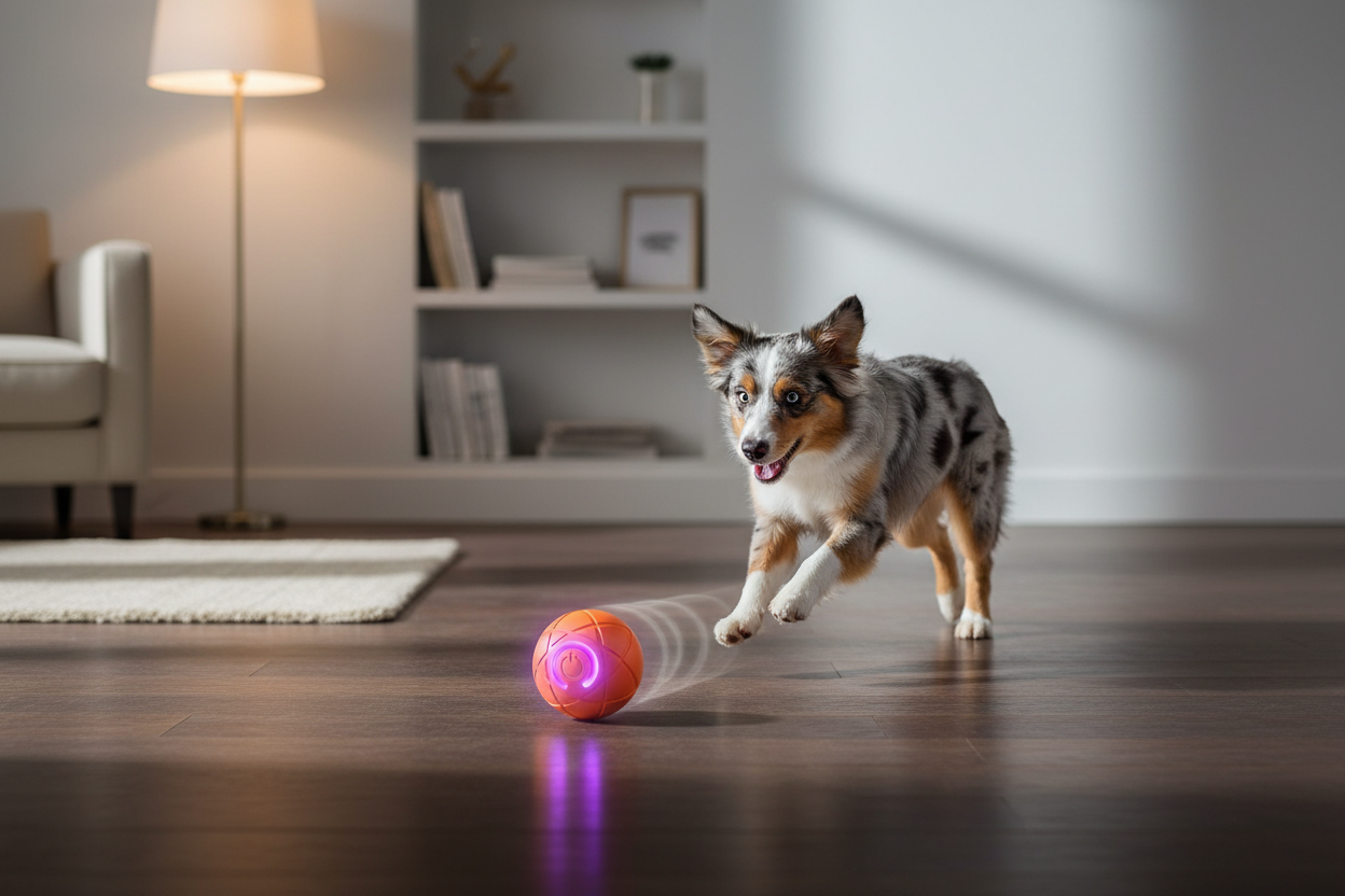 USB Rechargeable Dog Ball Toy Lifestyle Hero